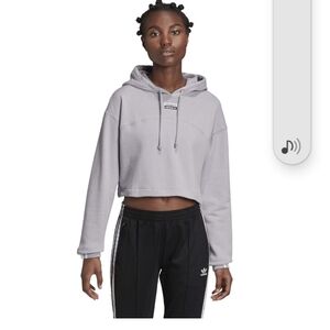 Adidas Original Cropped Hoodie Sz Small